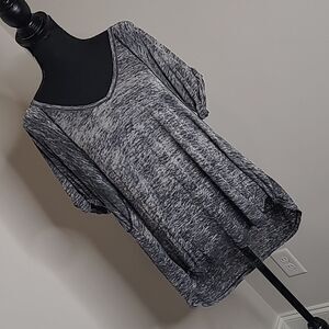 Y Together  S/CH black gray camouflaged top
